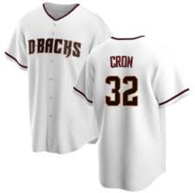 Cheap Custom Arizona Diamondbacks 32 Kevin Cron Men Nike White Team MLB Jersey